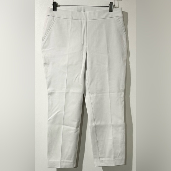 Spanx On-the-Go Ankle Slim Straight Pants in Classic White L Petite - Picture 10 of 13
